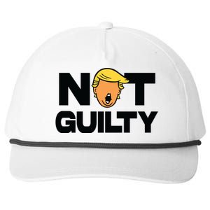 Free Trump Support Trump Trump Not Guilty Snapback Five-Panel Rope Hat