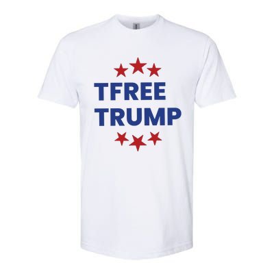 Free Trump Support Trump Trump Not Guilty Softstyle® CVC T-Shirt