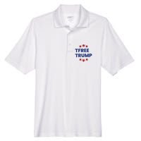 Free Trump Support Trump Trump Not Guilty Men's Origin Performance Pique Polo