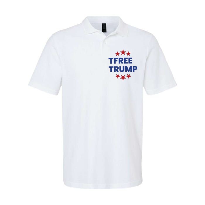 Free Trump Support Trump Trump Not Guilty Softstyle Adult Sport Polo