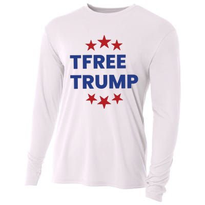 Free Trump Support Trump Trump Not Guilty Cooling Performance Long Sleeve Crew