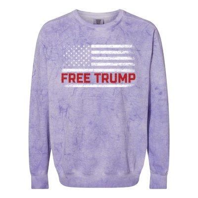 Free Trump Supporters Pro Trump 2024 Take Our Nation Back Republican Colorblast Crewneck Sweatshirt