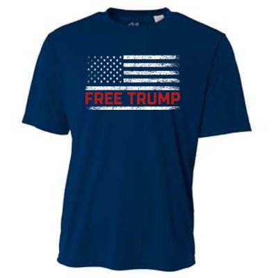 Free Trump Supporters Pro Trump 2024 Take Our Nation Back Republican Cooling Performance Crew T-Shirt