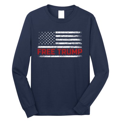 Free Trump Supporters Pro Trump 2024 Take Our Nation Back Republican Long Sleeve Shirt