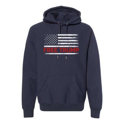 Free Trump Supporters Pro Trump 2024 Take Our Nation Back Republican Premium Hoodie