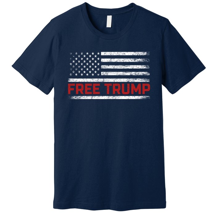 Free Trump Supporters Pro Trump 2024 Take Our Nation Back Republican Premium T-Shirt