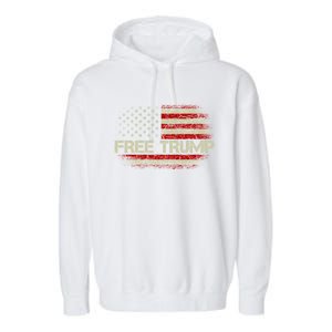 Free Trump Supporters Pro Trump 2024 Take Our Nation Back Republican Garment-Dyed Fleece Hoodie