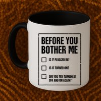 Funny Tech Support Checklist Gift Mug