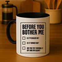 Funny Tech Support Checklist Gift Mug