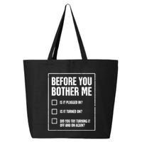 Funny Tech Support Checklist Gift 25L Jumbo Tote