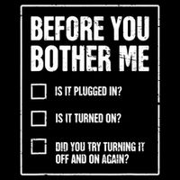 Funny Tech Support Checklist Gift Cropped Pullover Crew