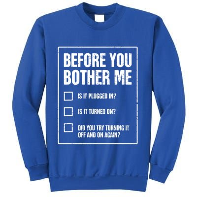 Funny Tech Support Checklist Gift Sweatshirt
