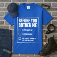 Funny Tech Support Checklist Gift Tall T-Shirt