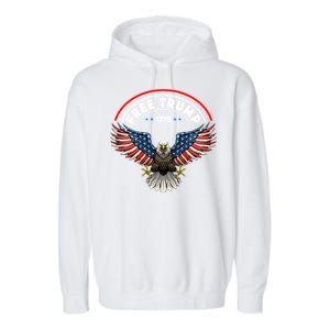 Free Trump Supporters Pro Trump 2024 Take Our Nation Back Republican Garment-Dyed Fleece Hoodie