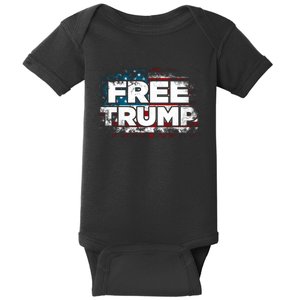 Free Trump Supporters Pro Trump 2024 Take Our Nation Back Republican Baby Bodysuit