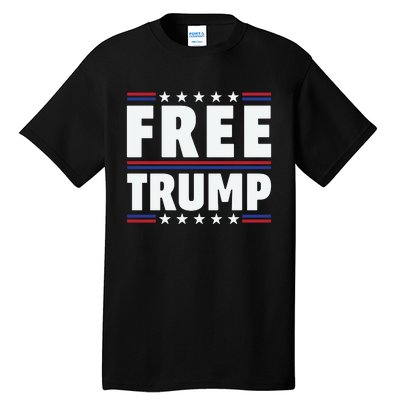 Free Trump Support Trump Trump Not Guilty Tall T-Shirt