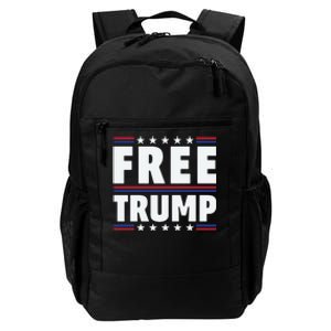 Free Trump Support Trump Trump Not Guilty Daily Commute Backpack