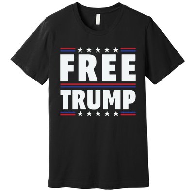 Free Trump Support Trump Trump Not Guilty Premium T-Shirt