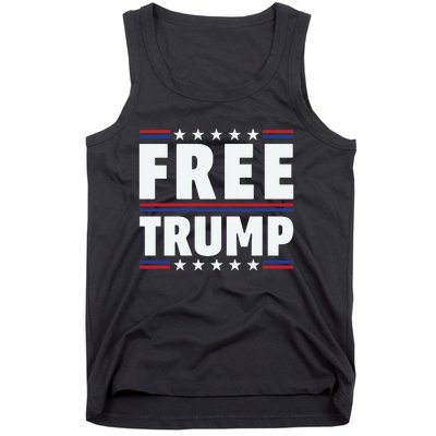 Free Trump Support Trump Trump Not Guilty Tank Top