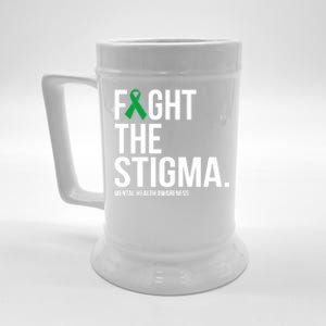 Fight The Stigma Green Ribbon Tal Health Gift Beer Stein