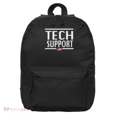 Funny Tech Support For Women American Flag 16 in Basic Backpack