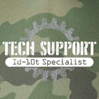 Funny Tech Support Id10t Computer Idiot Joke Gift Legacy Tie Dye Trucker Hat