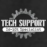 Funny Tech Support Id10t Computer Idiot Joke Gift Cool Comfort Performance Bucket Hat