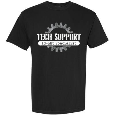 Funny Tech Support Id10t Computer Idiot Joke Gift Comfort Colors T-Shirt