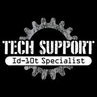 Funny Tech Support Id10t Computer Idiot Joke Gift City Backpack