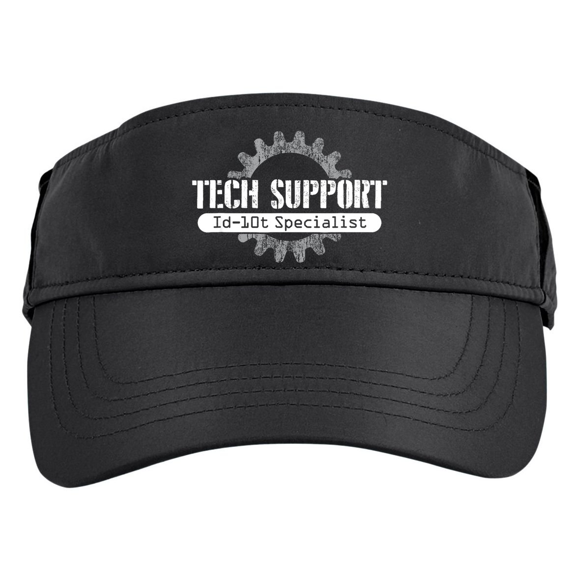 Funny Tech Support Id10t Computer Idiot Joke Gift Adult Drive Performance Visor