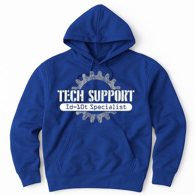 Funny Tech Support Id10t Computer Idiot Joke Gift Hoodie
