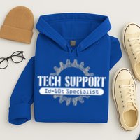 Funny Tech Support Id10t Computer Idiot Joke Gift Hoodie