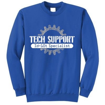 Funny Tech Support Id10t Computer Idiot Joke Gift Sweatshirt