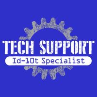 Funny Tech Support Id10t Computer Idiot Joke Gift 16 in Basic Backpack