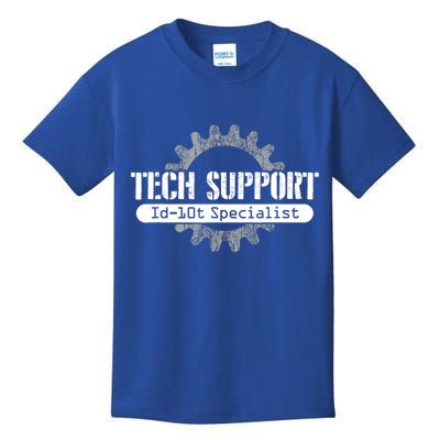 Funny Tech Support Id10t Computer Idiot Joke Gift Kids T-Shirt