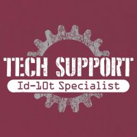 Funny Tech Support Id10t Computer Idiot Joke Gift 16oz Travel Tumbler