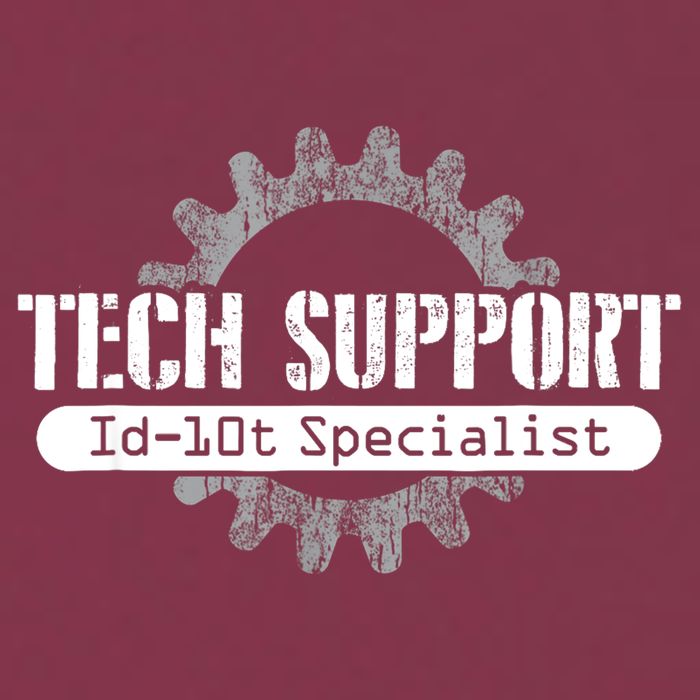 Funny Tech Support Id10t Computer Idiot Joke Gift 16oz Travel Tumbler