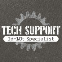 Funny Tech Support Id10t Computer Idiot Joke Gift Cotton Canvas Backpack