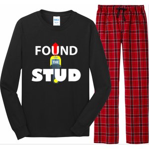 FOUND THE STUD FUNNY Long Sleeve Pajama Set