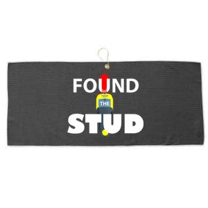 FOUND THE STUD FUNNY Large Microfiber Waffle Golf Towel