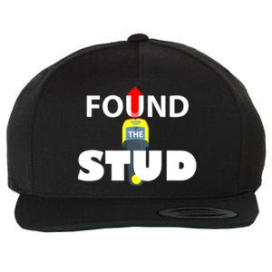 FOUND THE STUD FUNNY Wool Snapback Cap