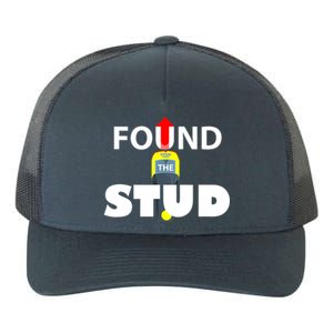 FOUND THE STUD FUNNY Yupoong Adult 5-Panel Trucker Hat