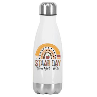 Funny Test STAAR Day Mode On Teacher Testing Ideas School Stainless Steel Insulated Water Bottle