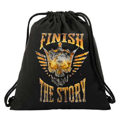 Finish The Story Smelting Drawstring Bag