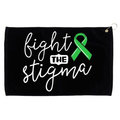 Fight The Stigma Tal Health Awareness Great Gift Green Ribbon Cute Gift Grommeted Golf Towel