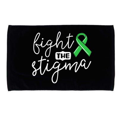 Fight The Stigma Tal Health Awareness Great Gift Green Ribbon Cute Gift Microfiber Hand Towel