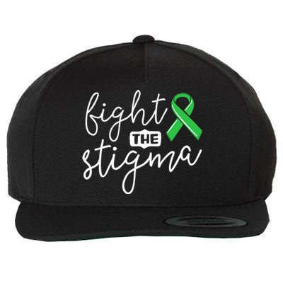 Fight The Stigma Tal Health Awareness Great Gift Green Ribbon Cute Gift Wool Snapback Cap