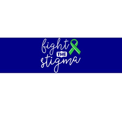 Fight The Stigma Tal Health Awareness Great Gift Green Ribbon Cute Gift Bumper Sticker