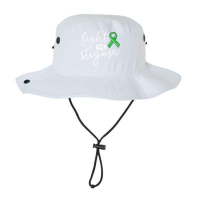 Fight The Stigma Tal Health Awareness Great Gift Green Ribbon Cute Gift Legacy Cool Fit Booney Bucket Hat