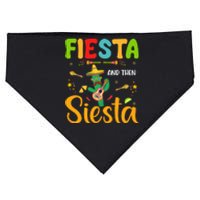 Fiesta Til Siesta Funny Mexican Heritage Cinco De Mayo Funny Cactus USA-Made Doggie Bandana